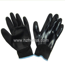 Vollständig Nitril getauchte Handschuhe mit Sandy Nitril Palm Safety Arbeitshandschuh